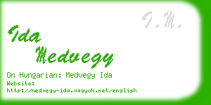ida medvegy business card